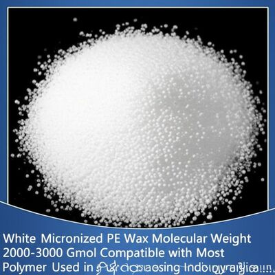 Biały mikronizowany wosk PE o masie cząsteczkowej 2000-3000 Gmol, kompatybilny z większością polimerów stosowanych w przemyśle przetwórstwa tworzyw sztucznych