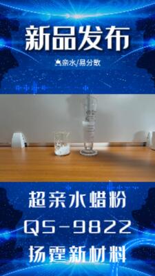 Hydrofilowy wosk w postaci mikroproszku, stosowany w tuszach na bazie wody